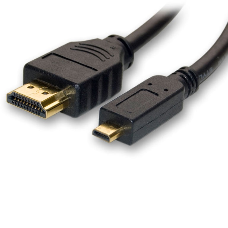 8Ware Micro HDMI to High Speed HDMI Cable 1.5m with Ethernet Male to Male 8Ware Micro HDMI to High Speed HDMI Cable 1.5m with Ethernet Male to Male